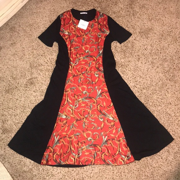 zara circular dress